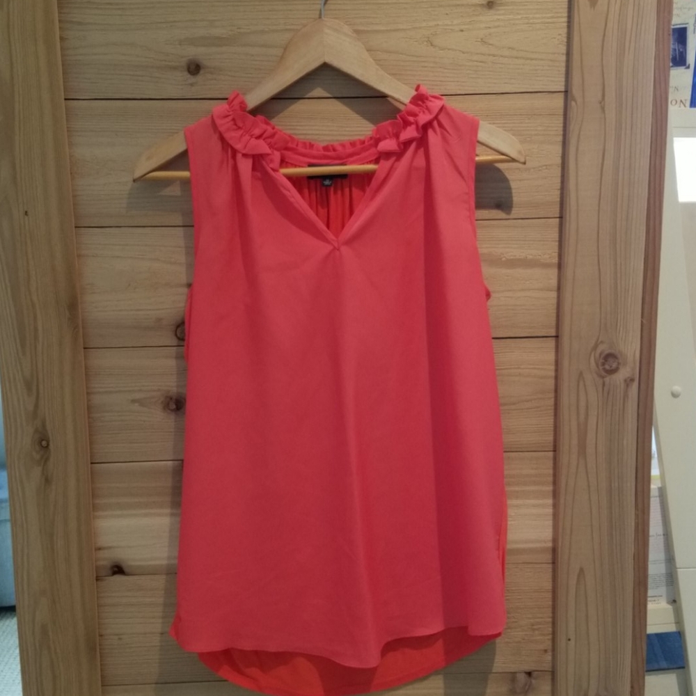 Mixed material tank blouse from The Limited